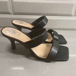 Vince Camuto Aslee Mule Heels Black- size 8 womens